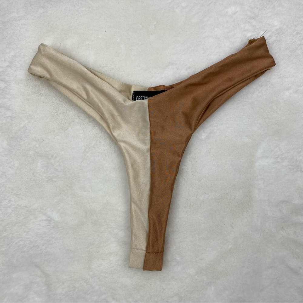 Pretty Little Thing High Waisted Super Cheeky Swim Bottom